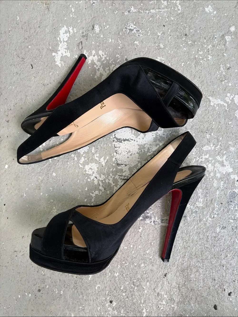 Christian Louboutin Very Croise sling back heels